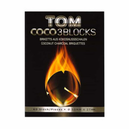 Уголь кокосовый Tom Cococha Silver 1кг (60 шт) Уголь кокосовый Tom Cococha Silver 1кг (60 шт)